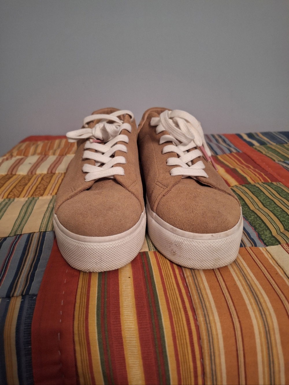 Boden Flatform Trainers In Light Brown Women's Size 39/8
